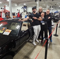 Mike Hall and Connor with KITT at Motorama Toronto